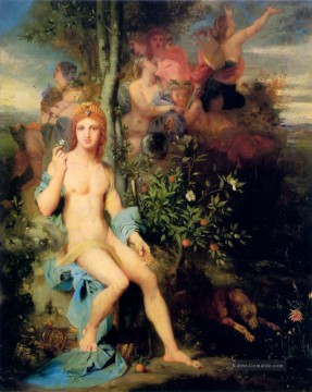 Apollo und die neun Musen Symbolismus biblischen mythologischen Gustave Moreau Ölgemälde